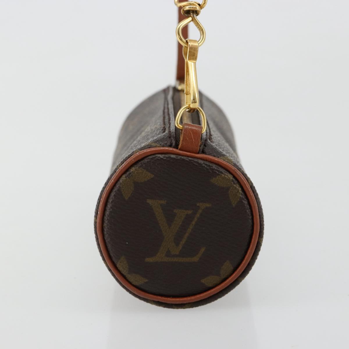 LOUIS VUITTON Monogram Papillon Pouch LV Auth BA13403
