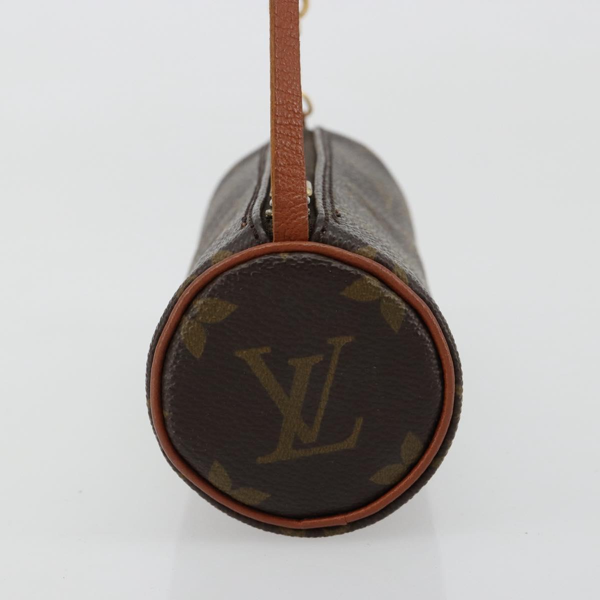 LOUIS VUITTON Monogram Papillon Pouch LV Auth BA13403