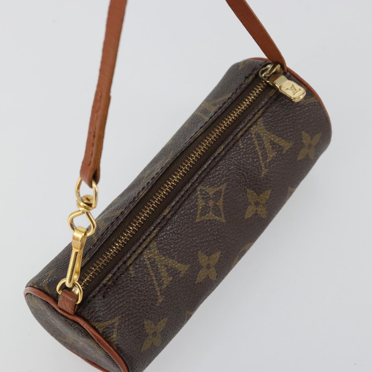 LOUIS VUITTON Monogram Papillon Pouch LV Auth BA13403