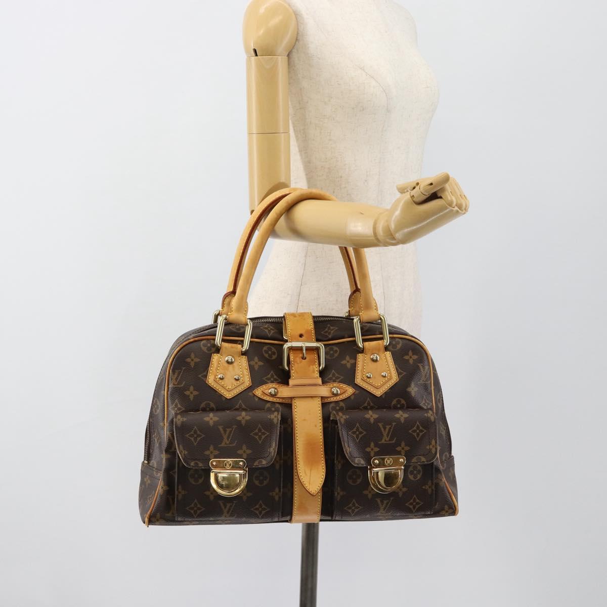 LOUIS VUITTON Monogram Manhattan GM Hand Bag M40025 LV Auth BA13411