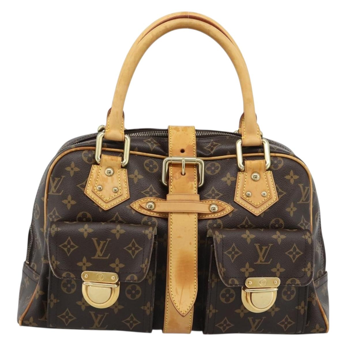 LOUIS VUITTON Monogram Manhattan GM Hand Bag M40025 LV Auth BA13411