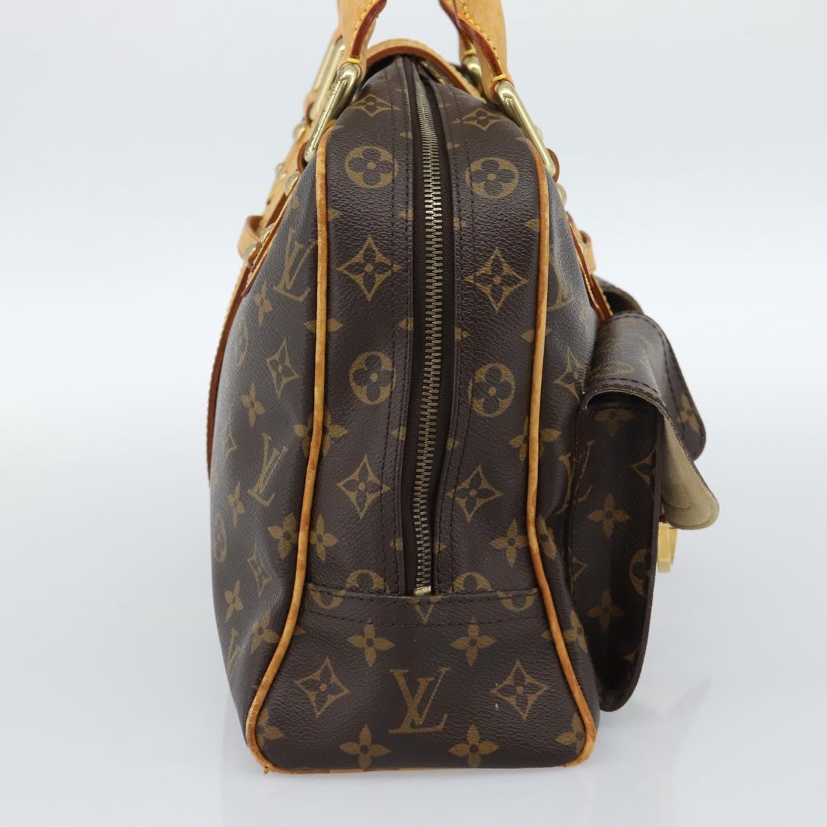 LOUIS VUITTON Monogram Manhattan GM Hand Bag M40025 LV Auth BA13411