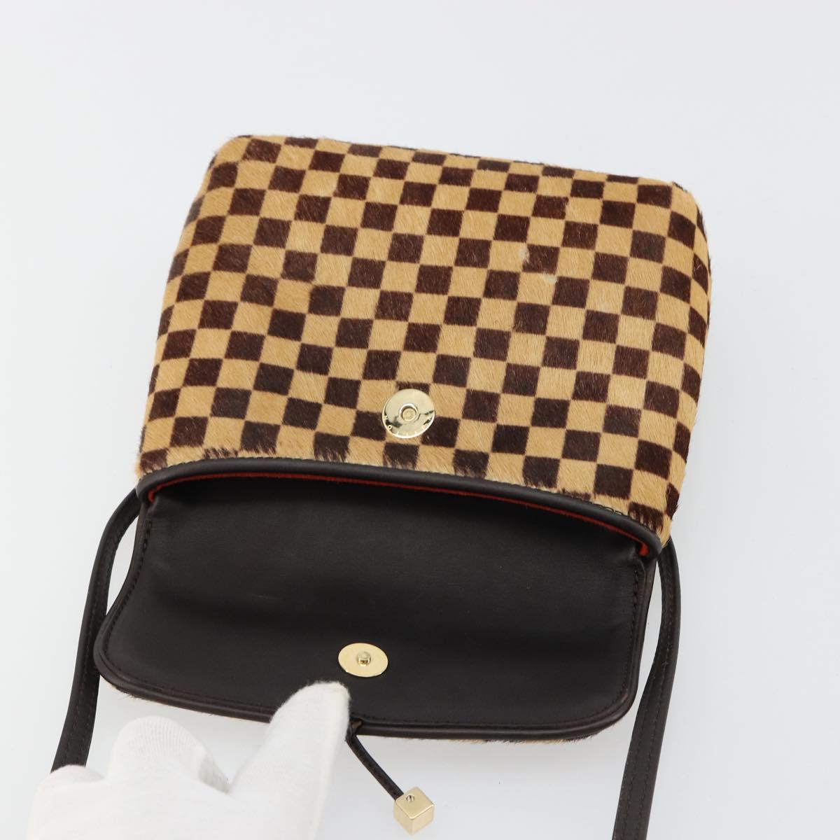 LOUIS VUITTON Damie sovage Gazelle Bag Harako leather Brown M92130 Auth BA13418