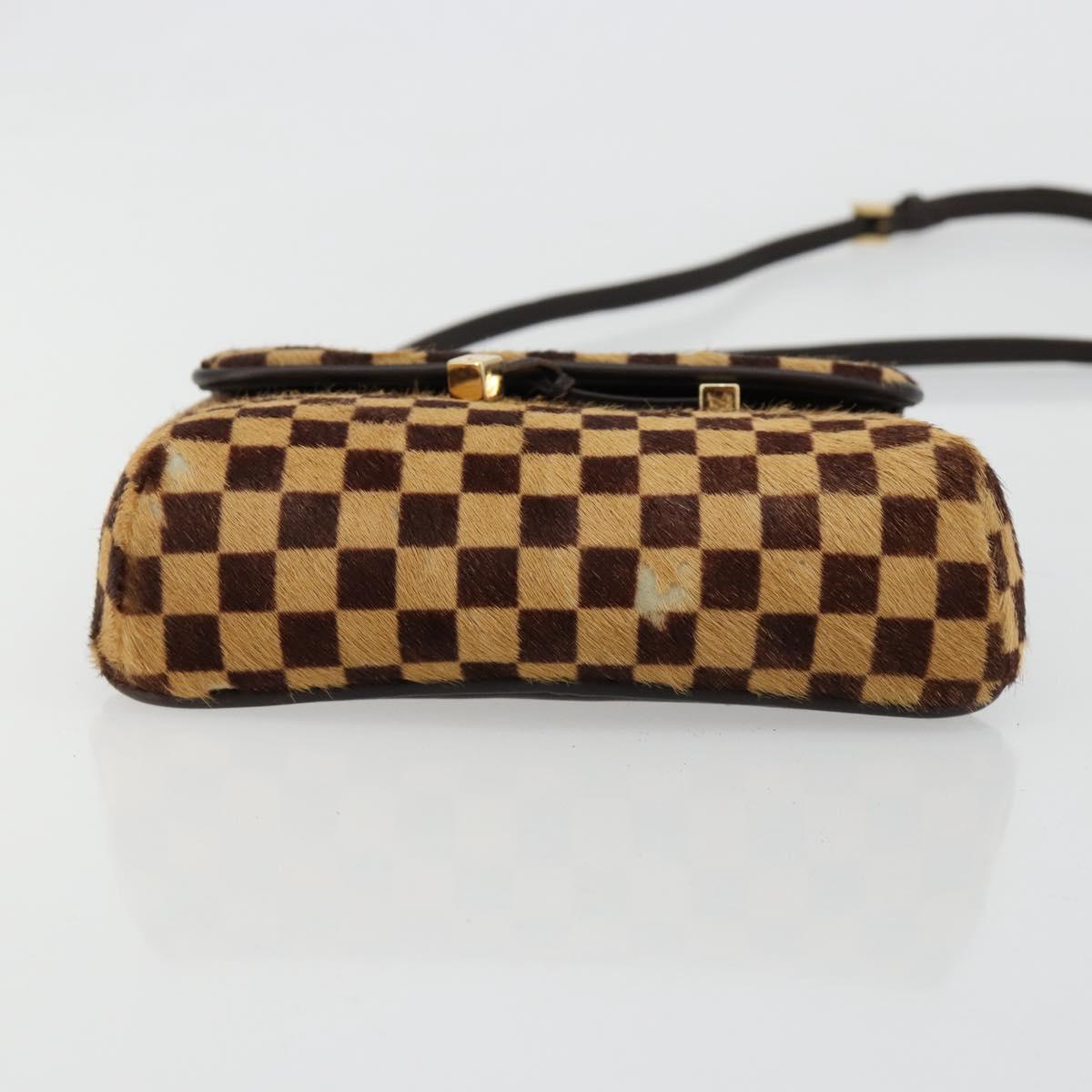 LOUIS VUITTON Damie sovage Gazelle Bag Harako leather Brown M92130 Auth BA13418