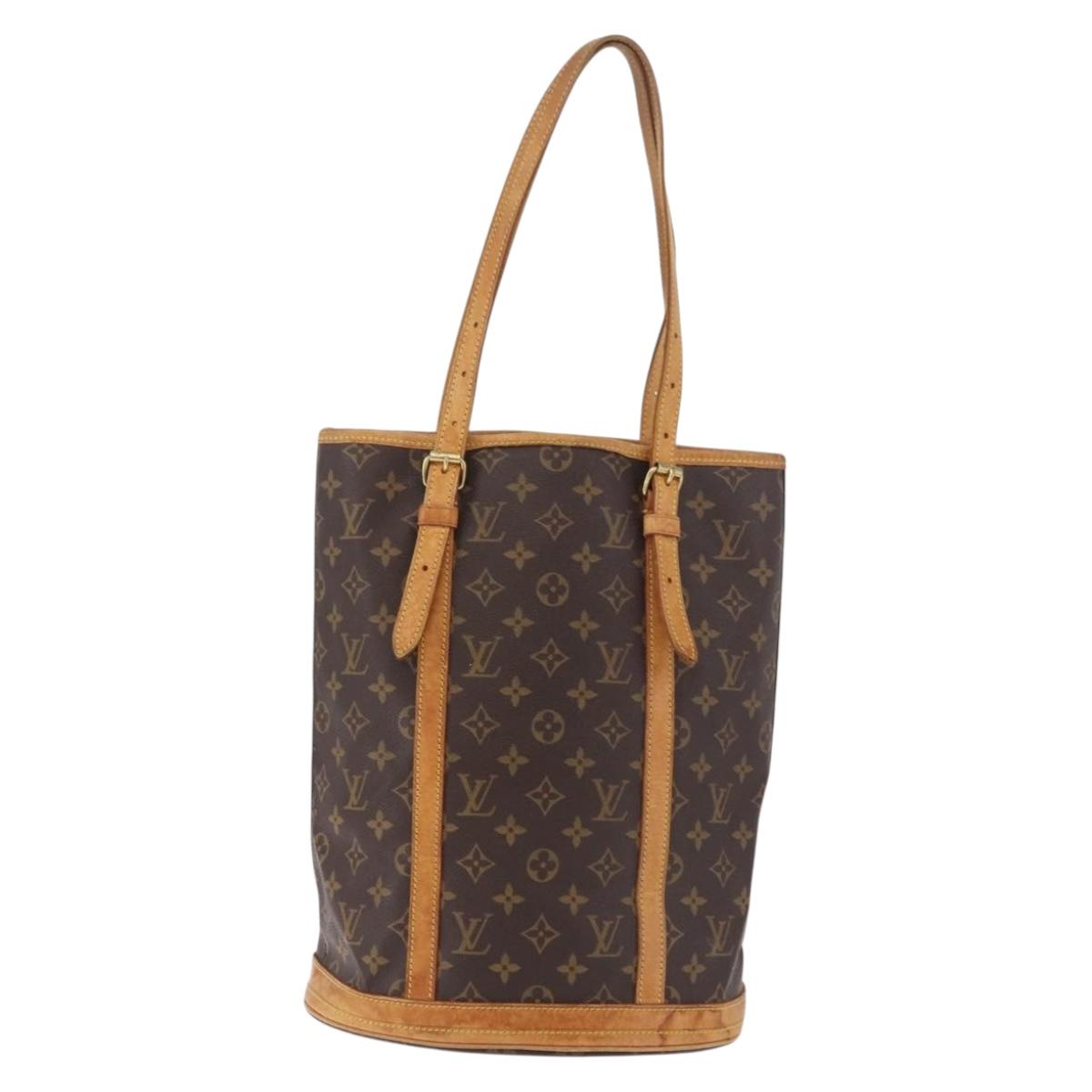 LOUIS VUITTON Monogram Bucket GM Shoulder Bag M42236 LV Auth BA13423