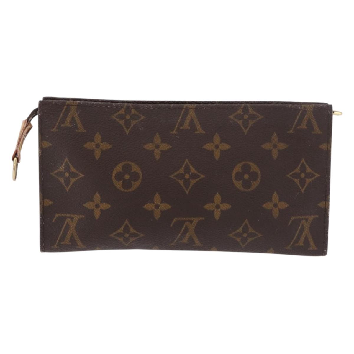 LOUIS VUITTON Monogram Bucket GM Accessory Pouch LV Auth BA13424
