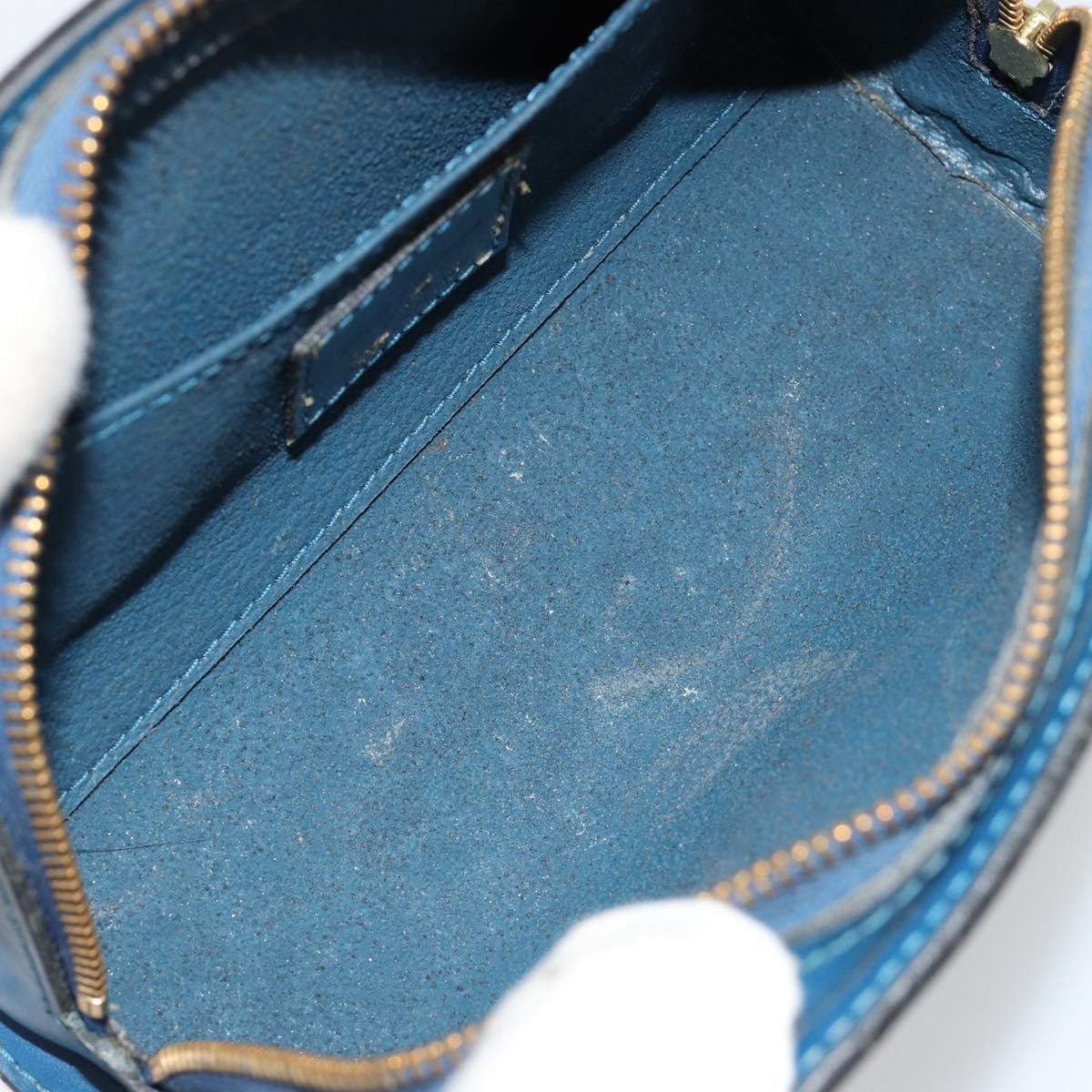 LOUIS VUITTON Epi Dauphine PM Pouch Blue M48445 LV Auth BA13427