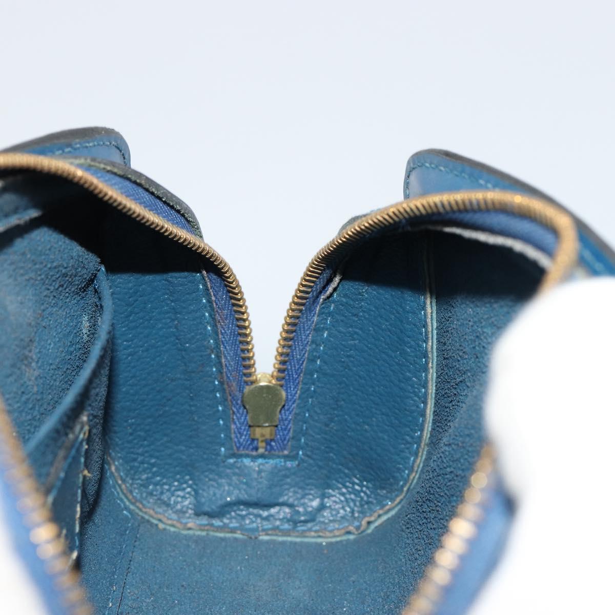 LOUIS VUITTON Epi Dauphine PM Pouch Blue M48445 LV Auth BA13427