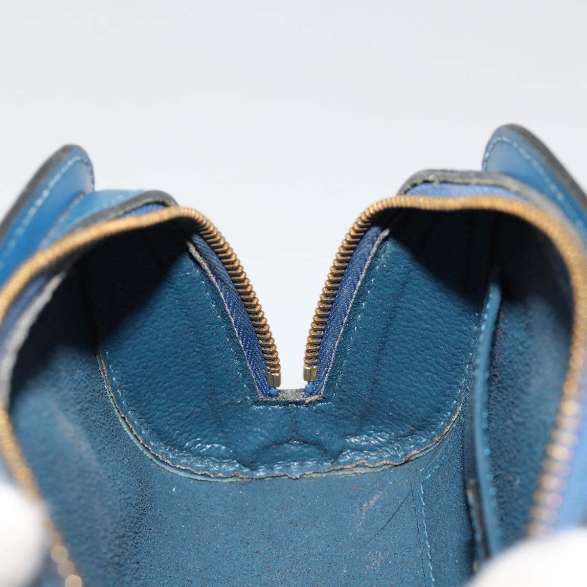 LOUIS VUITTON Epi Dauphine PM Pouch Blue M48445 LV Auth BA13427