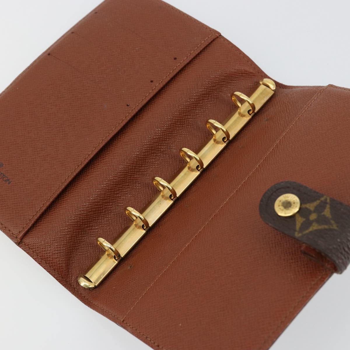 LOUIS VUITTON Monogram Agenda PM Day Planner Cover R20005 LV Auth BA13428