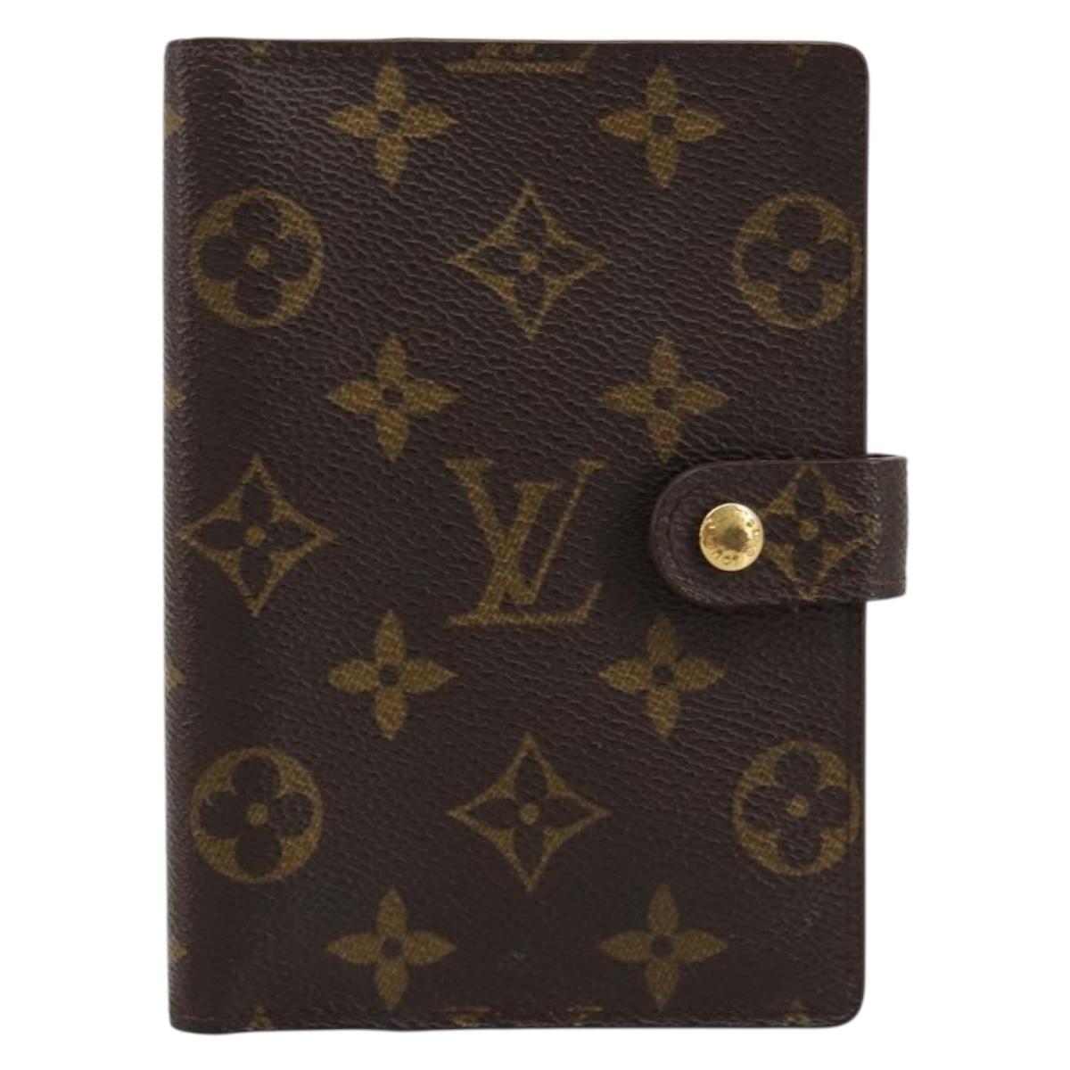 LOUIS VUITTON Monogram Agenda PM Day Planner Cover R20005 LV Auth BA13428