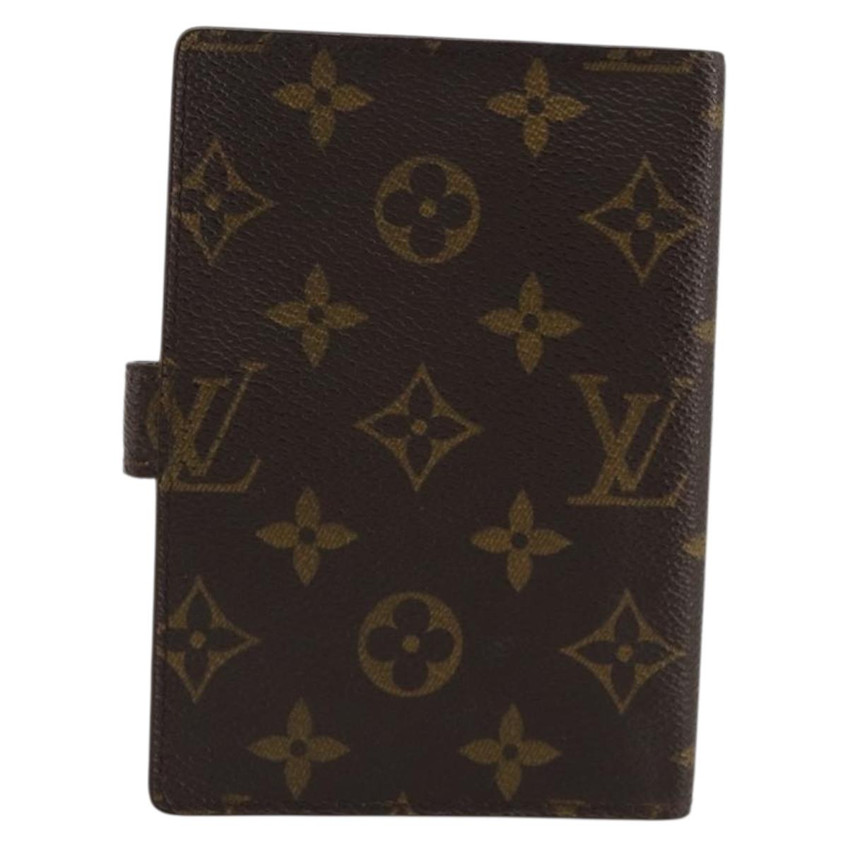 LOUIS VUITTON Monogram Agenda PM Day Planner Cover R20005 LV Auth BA13428
