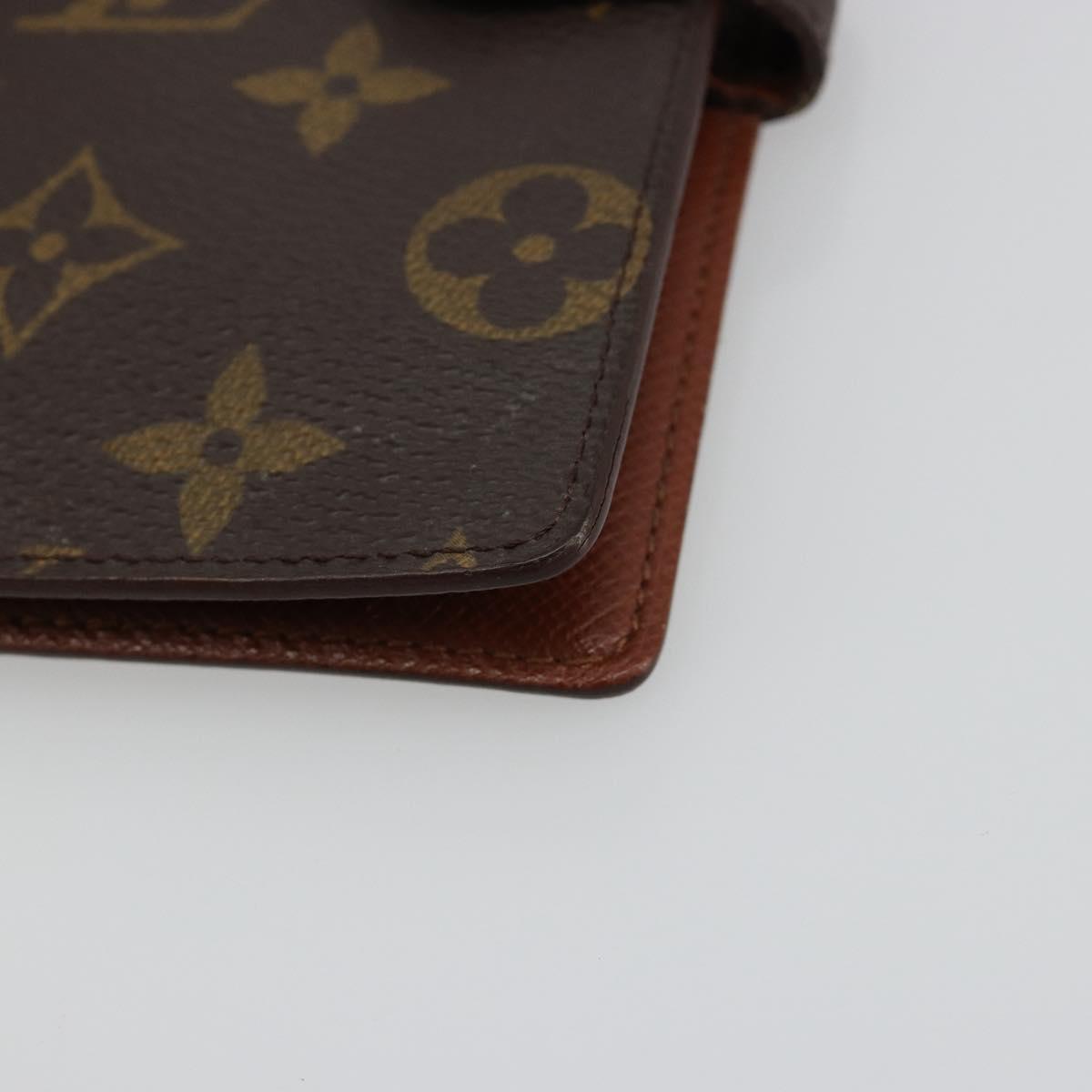 LOUIS VUITTON Monogram Agenda PM Day Planner Cover R20005 LV Auth BA13428
