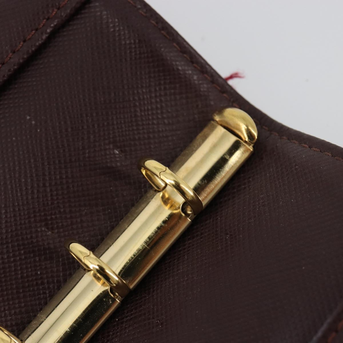 LOUIS VUITTON Monogram Mini Agenda PM Day Planner Cover Red R20912 Auth BA13432