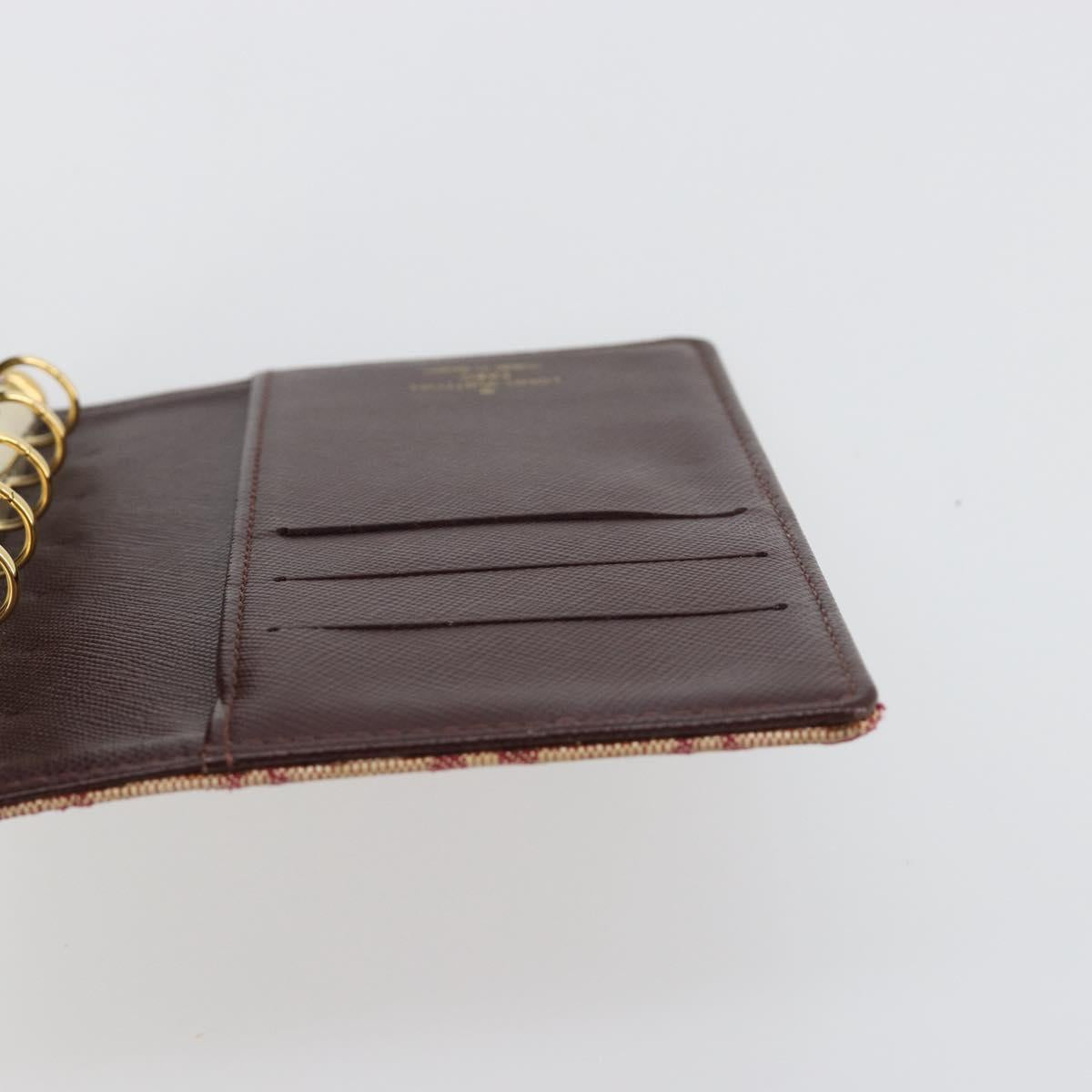 LOUIS VUITTON Monogram Mini Agenda PM Day Planner Cover Red R20912 Auth BA13432