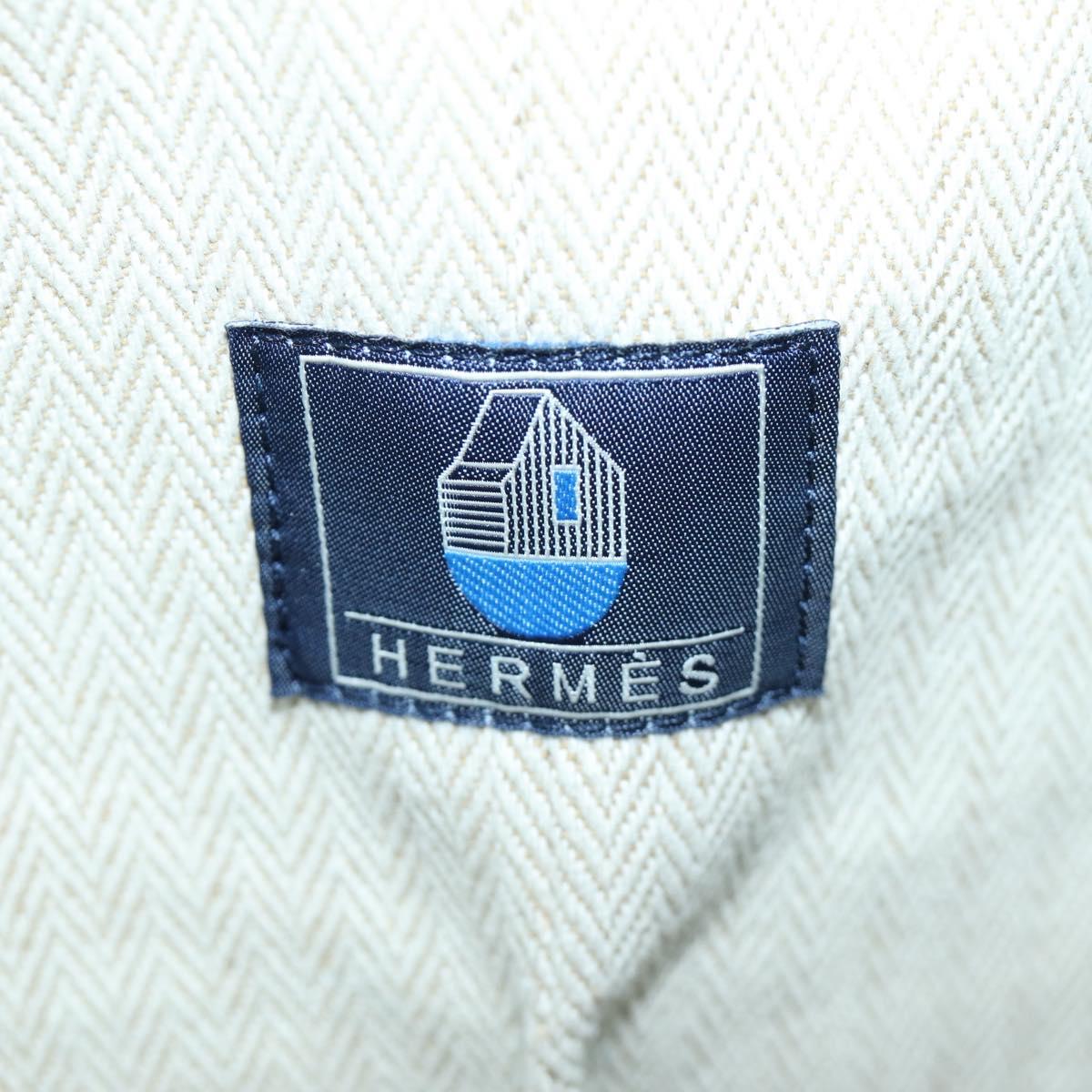 HERMES Purse Epope Shoulder Bag Wool Blue Auth BA13435M