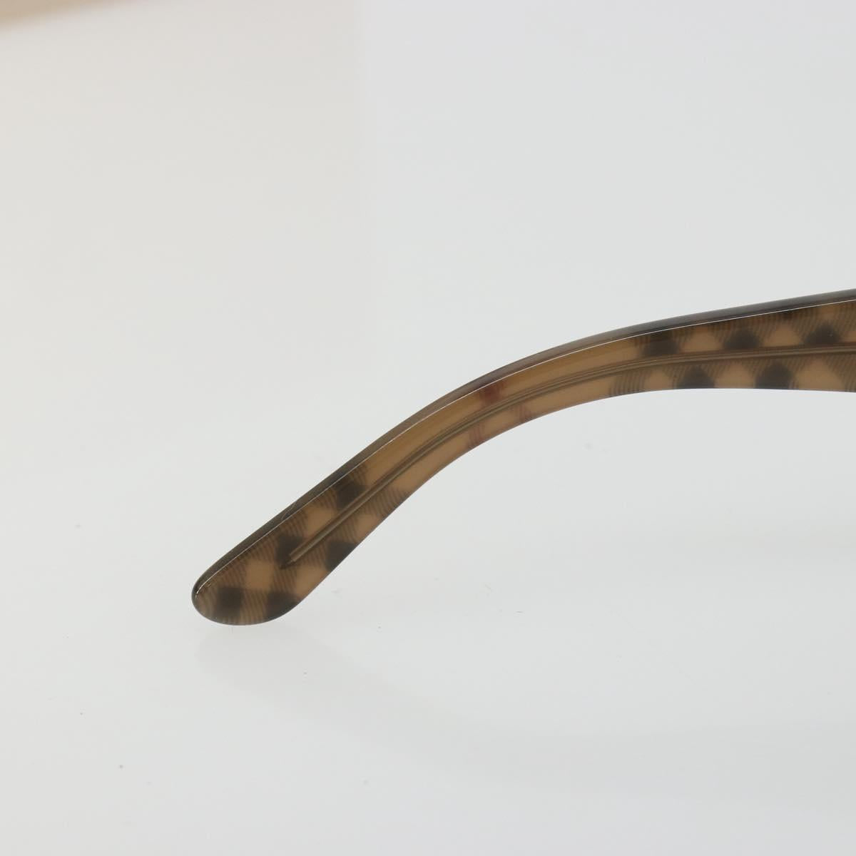 BURBERRY Nova Check Sunglasses plastic Brown Auth BA13436M