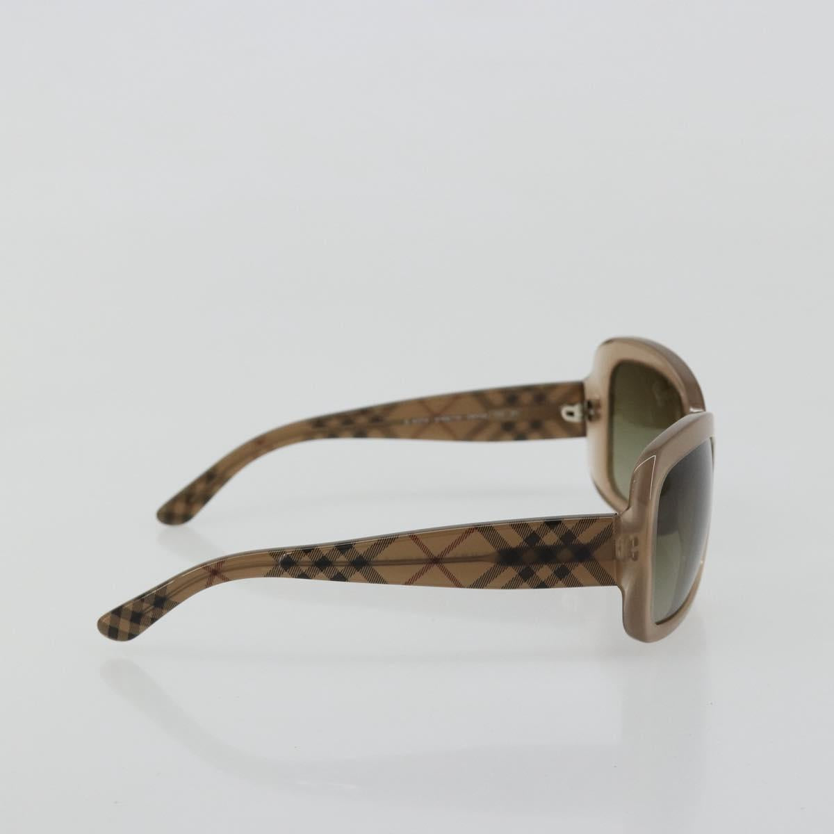 BURBERRY Nova Check Sunglasses plastic Brown Auth BA13436M
