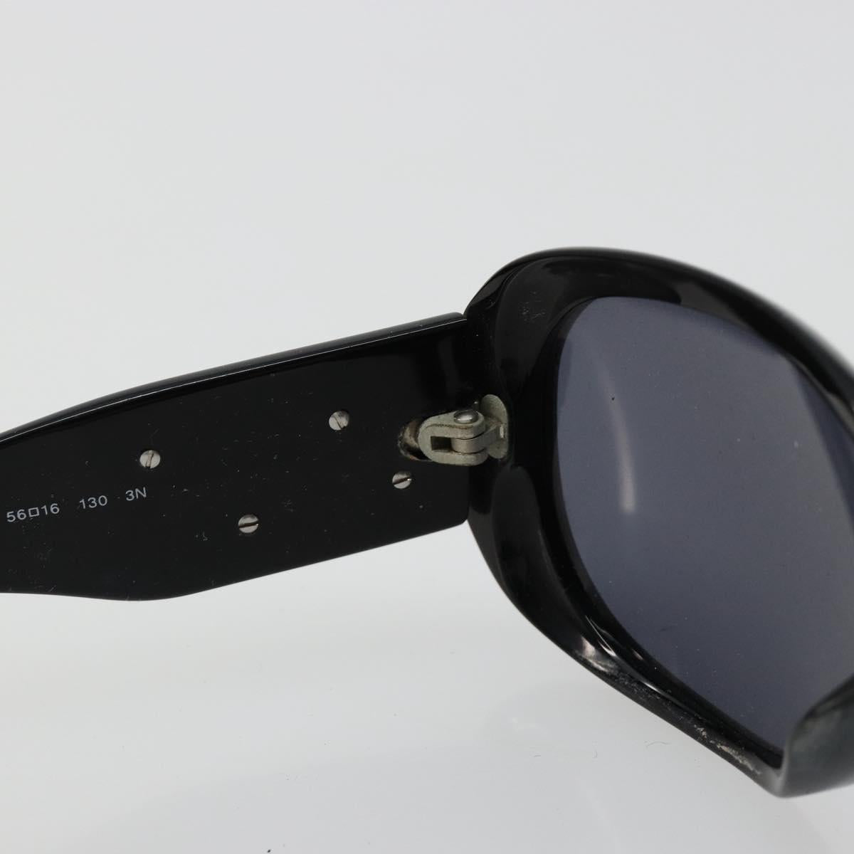 CHANEL Camelia Sunglasses plastic Black CC Auth BA13438