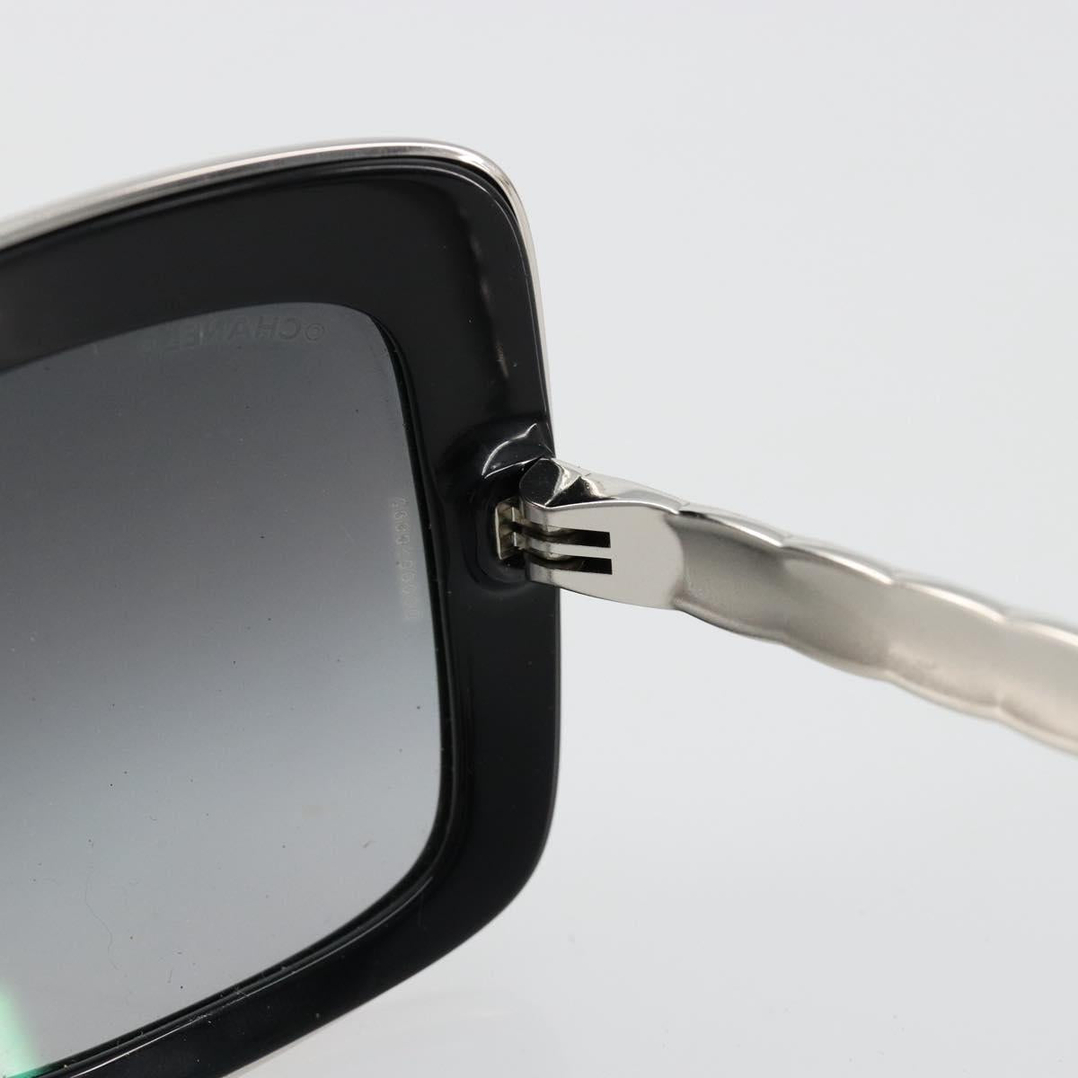 CHANEL Sunglasses plastic Black CC Auth BA13441M