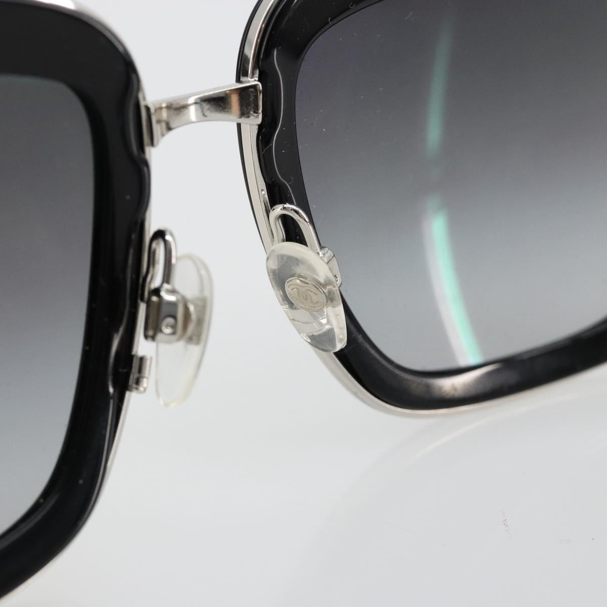 CHANEL Sunglasses plastic Black CC Auth BA13441M