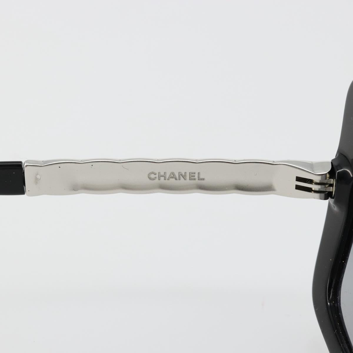 CHANEL Sunglasses plastic Black CC Auth BA13441M