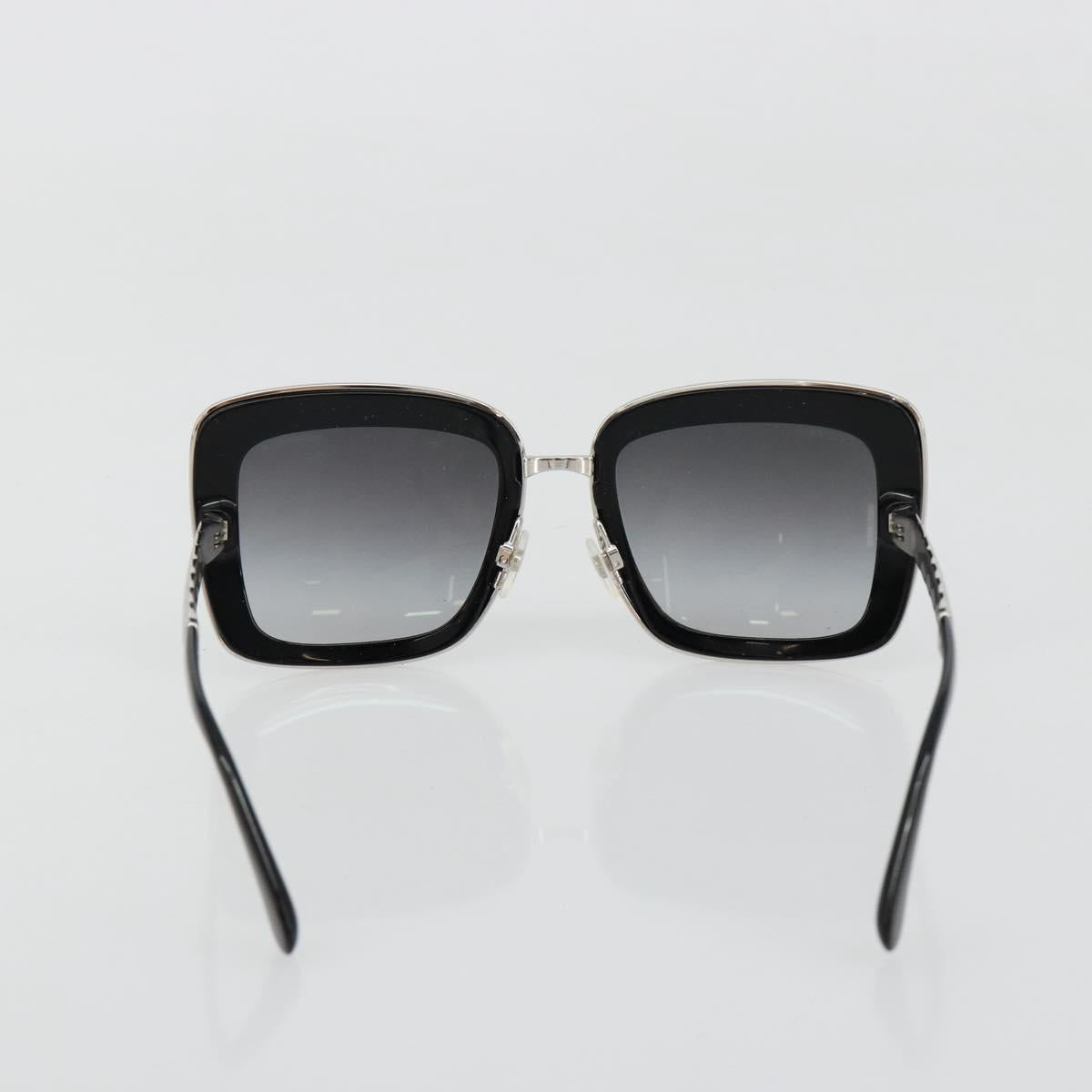 CHANEL Sunglasses plastic Black CC Auth BA13441M