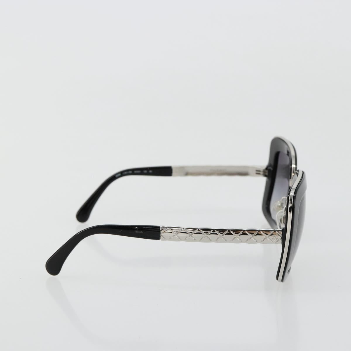 CHANEL Sunglasses plastic Black CC Auth BA13441M
