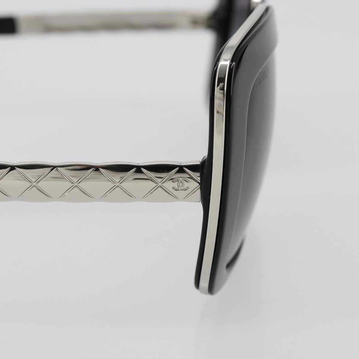 CHANEL Sunglasses plastic Black CC Auth BA13441M