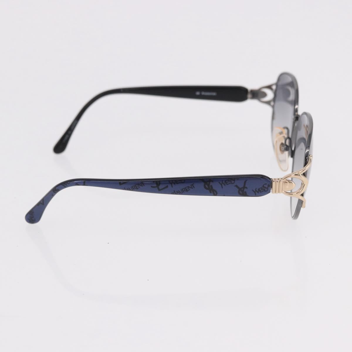 Chloe Saint Laurent Sunglasses plastic 2 Set Blue Ivory Auth BA13444