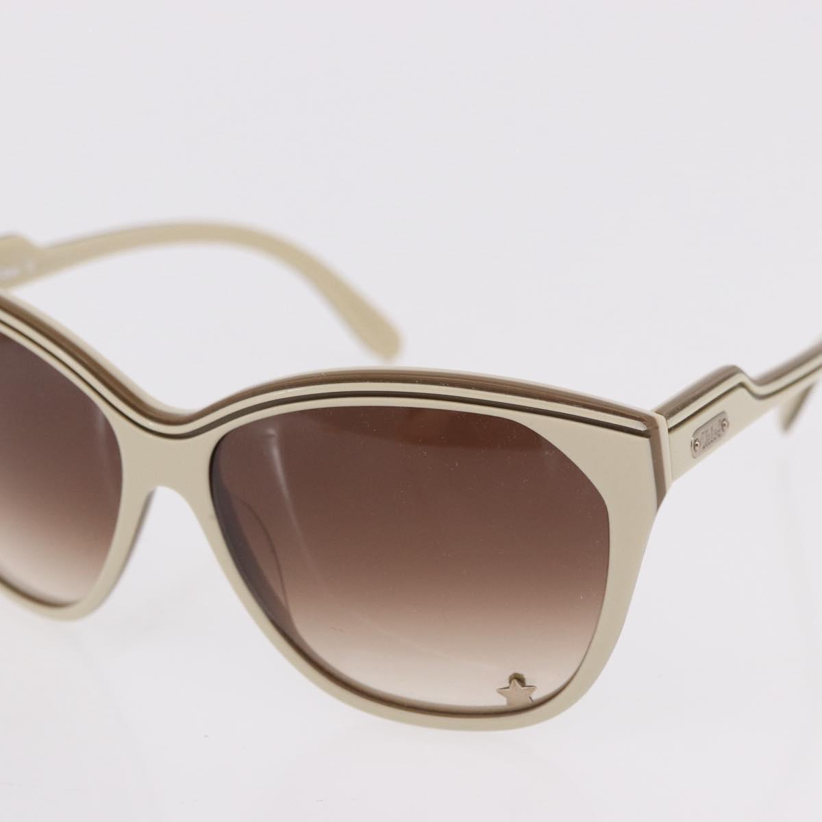 Chloe Saint Laurent Sunglasses plastic 2 Set Blue Ivory Auth BA13444