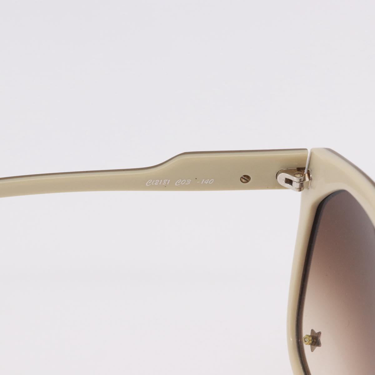 Chloe Saint Laurent Sunglasses plastic 2 Set Blue Ivory Auth BA13444