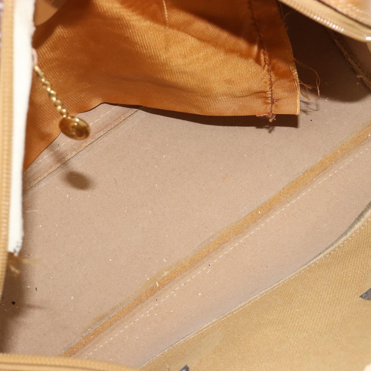 GUCCI GG Canvas Hand Bag Beige Gold 000 3754 0281 Auth BA13448