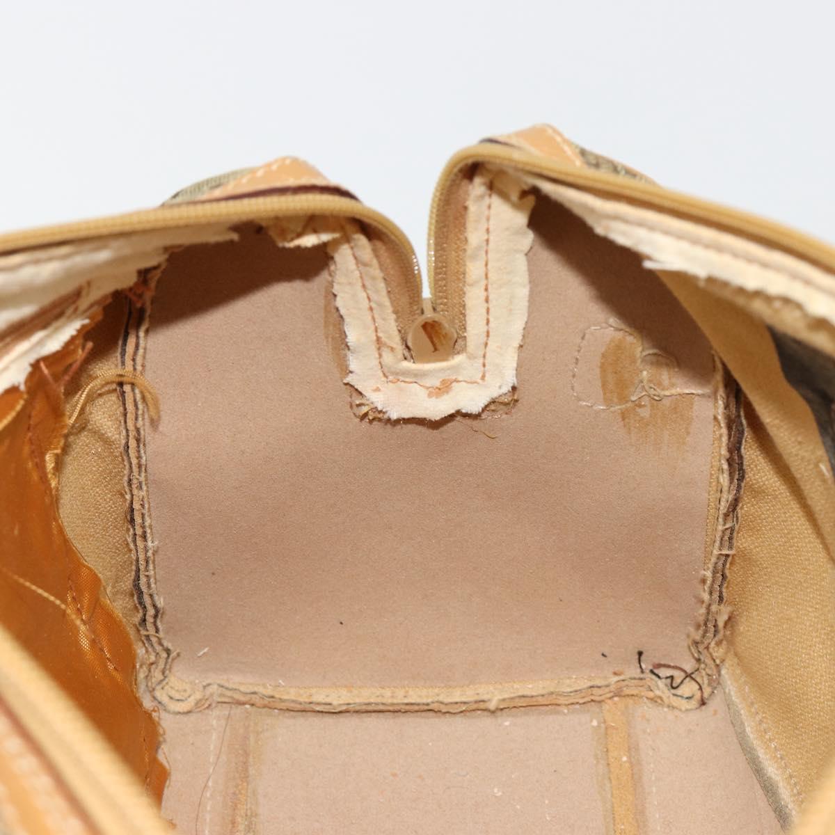 GUCCI GG Canvas Hand Bag Beige Gold 000 3754 0281 Auth BA13448