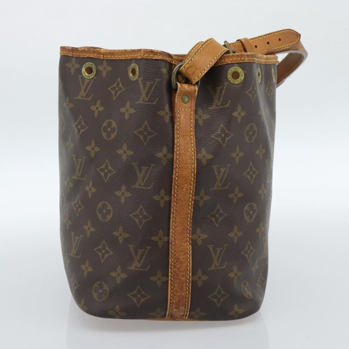 LOUIS VUITTON Monogram Petit Noe Shoulder Bag M42226 LV Auth BA13450
