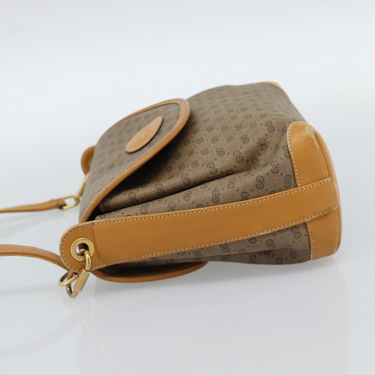 GUCCI Micro GG Supreme Shoulder Bag PVC Beige Gold 001 099 4084 Auth BA13452