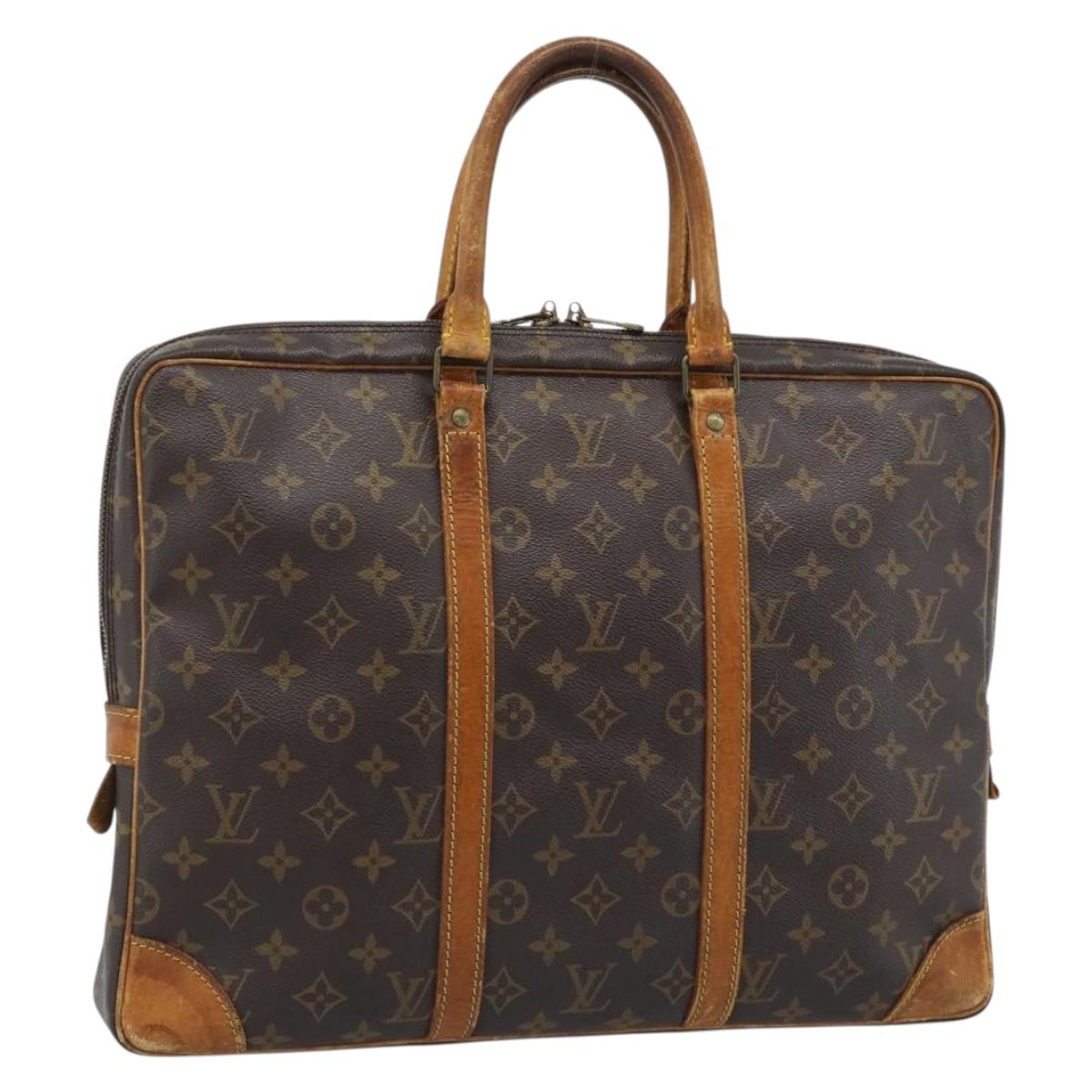 LOUIS VUITTON Monogram Porte Documents Voyage Business Bag M53361 Auth BA13456