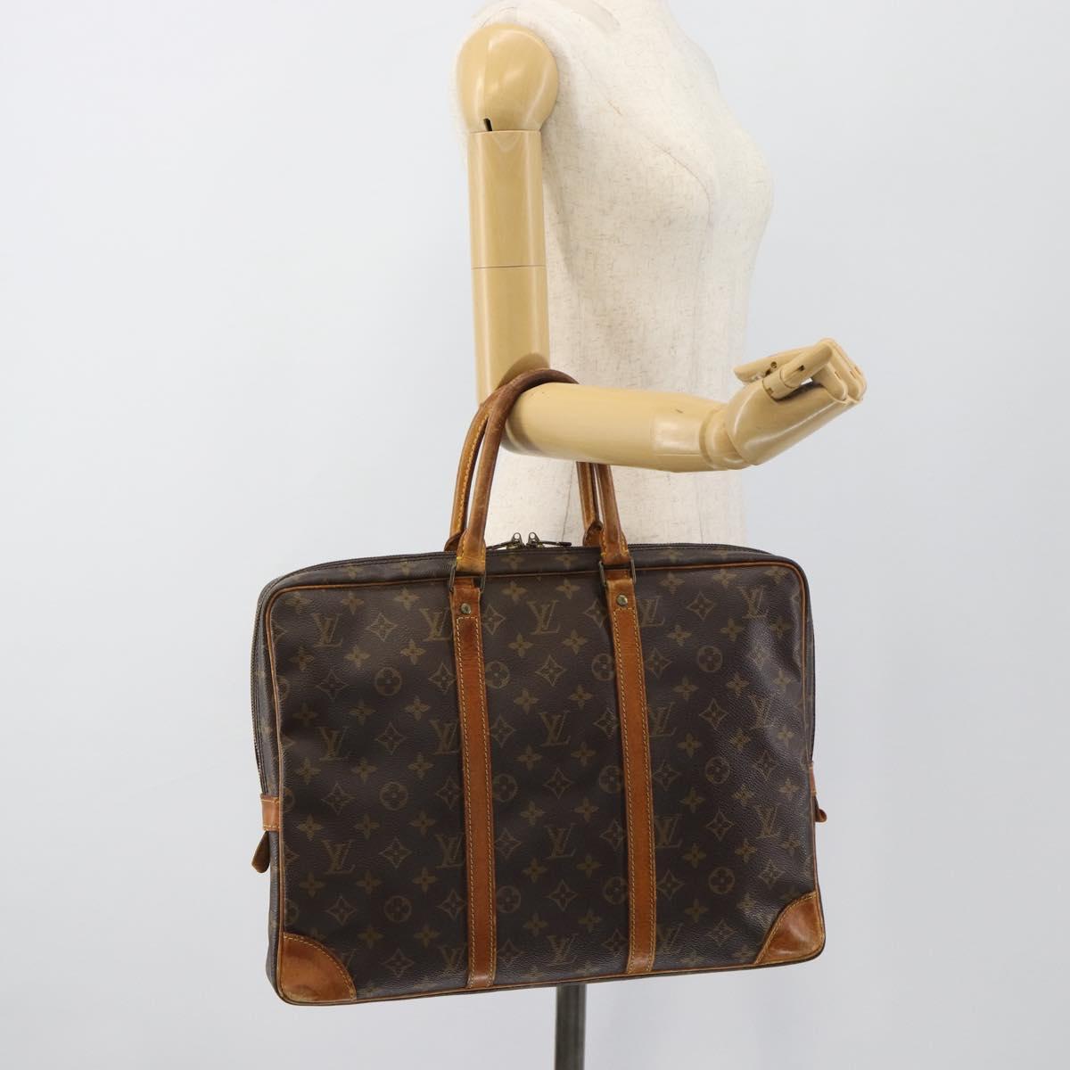LOUIS VUITTON Monogram Porte Documents Voyage Business Bag M53361 Auth BA13456