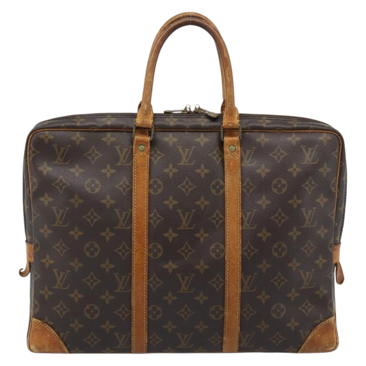 LOUIS VUITTON Monogram Porte Documents Voyage Business Bag M53361 Auth BA13456