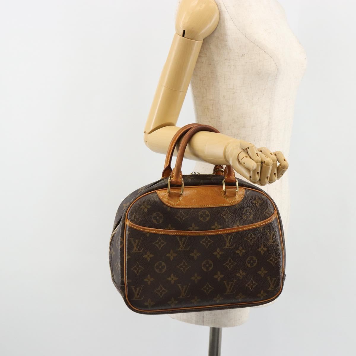 LOUIS VUITTON Monogram Trouville Hand Bag M42228 LV Auth BA13457