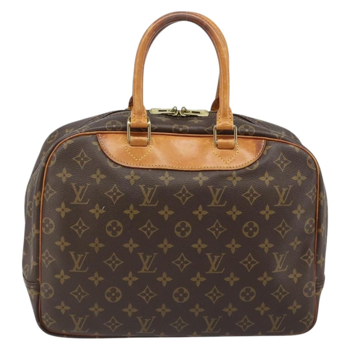 LOUIS VUITTON Monogram Deauville Hand Bag M47270 LV Auth BA13458