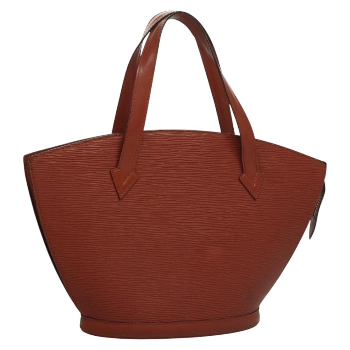LOUIS VUITTON Epi Saint Jacques Hand Bag Brown M52263 LV Auth BA1346