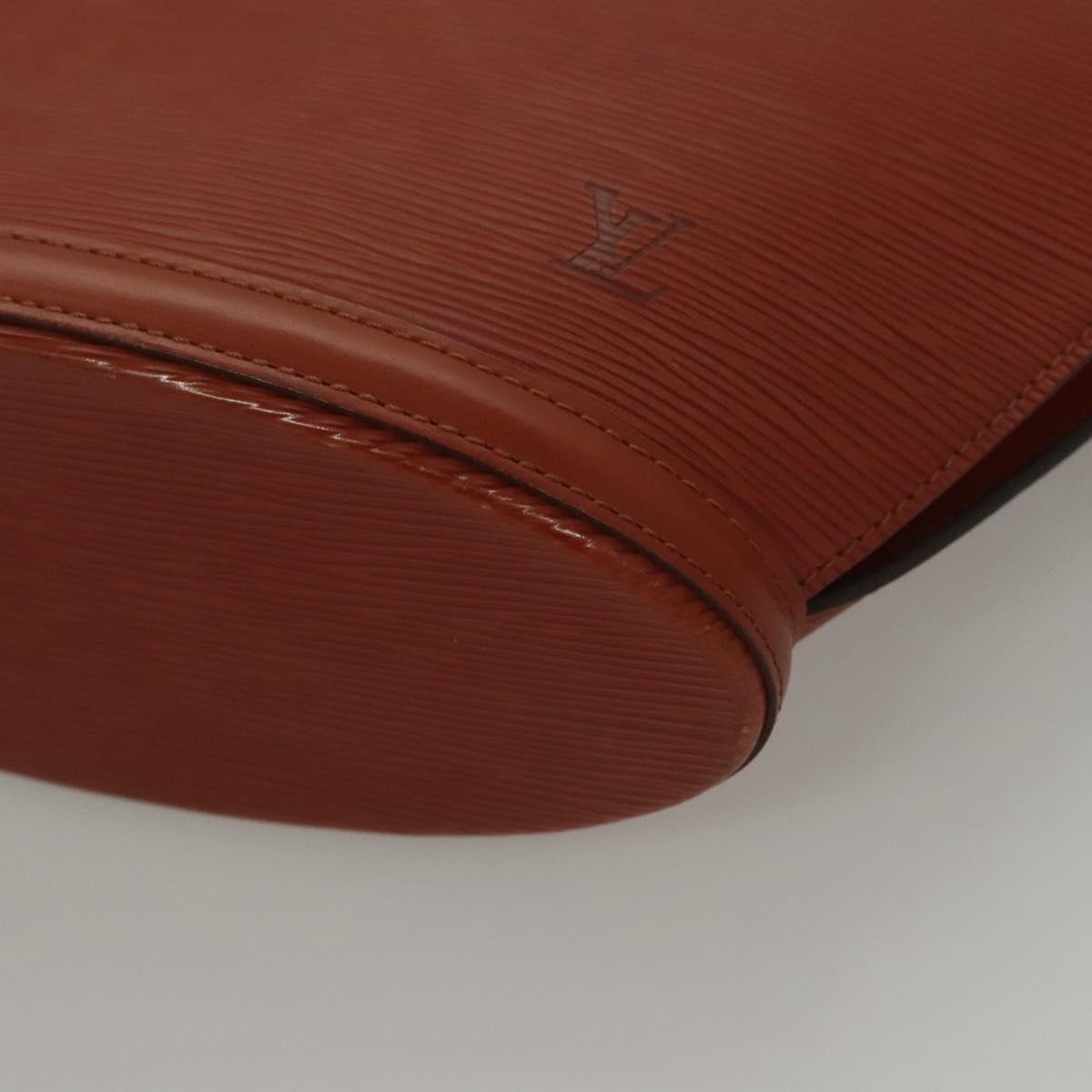 LOUIS VUITTON Epi Saint Jacques Hand Bag Brown M52263 LV Auth BA1346