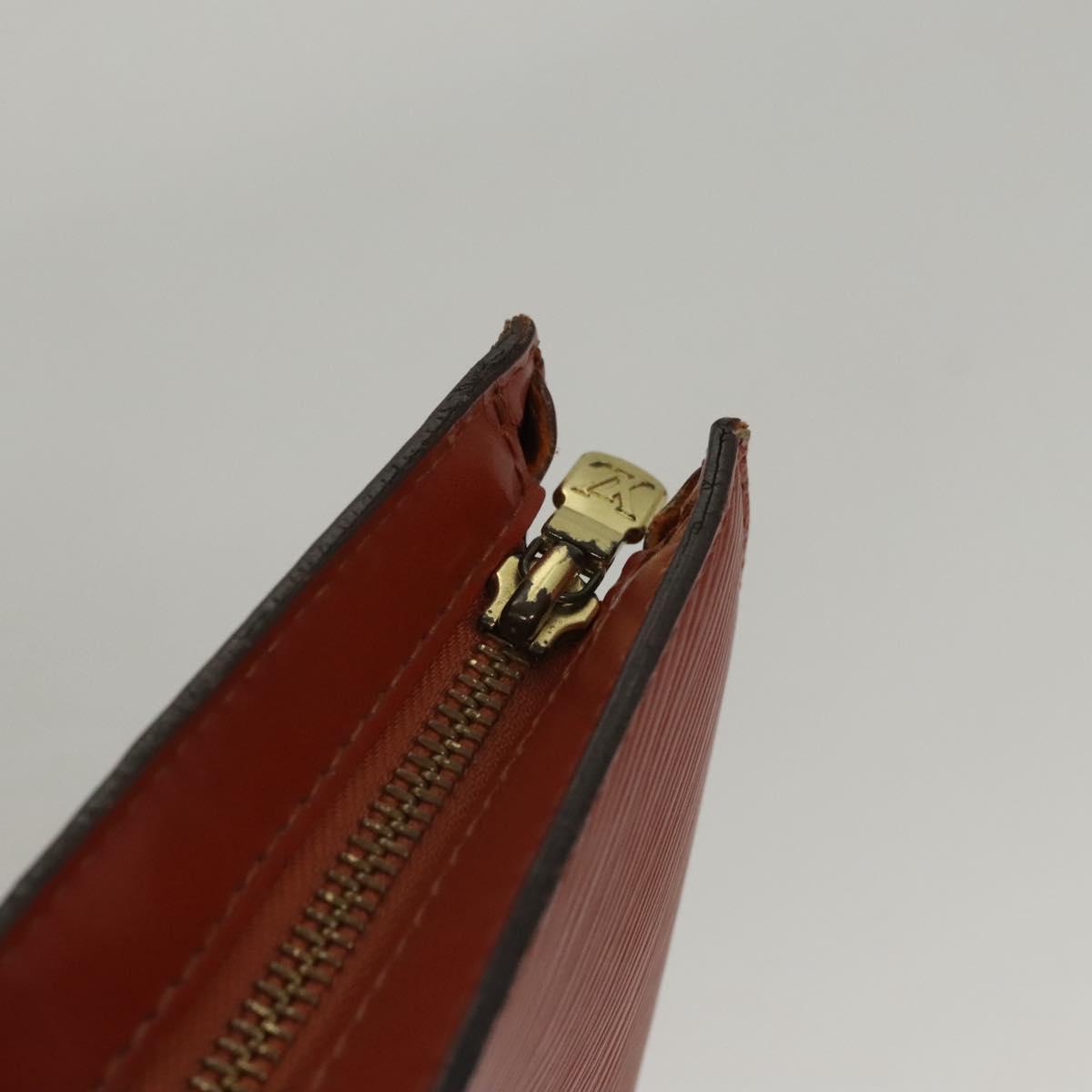 LOUIS VUITTON Epi Saint Jacques Hand Bag Brown M52263 LV Auth BA1346