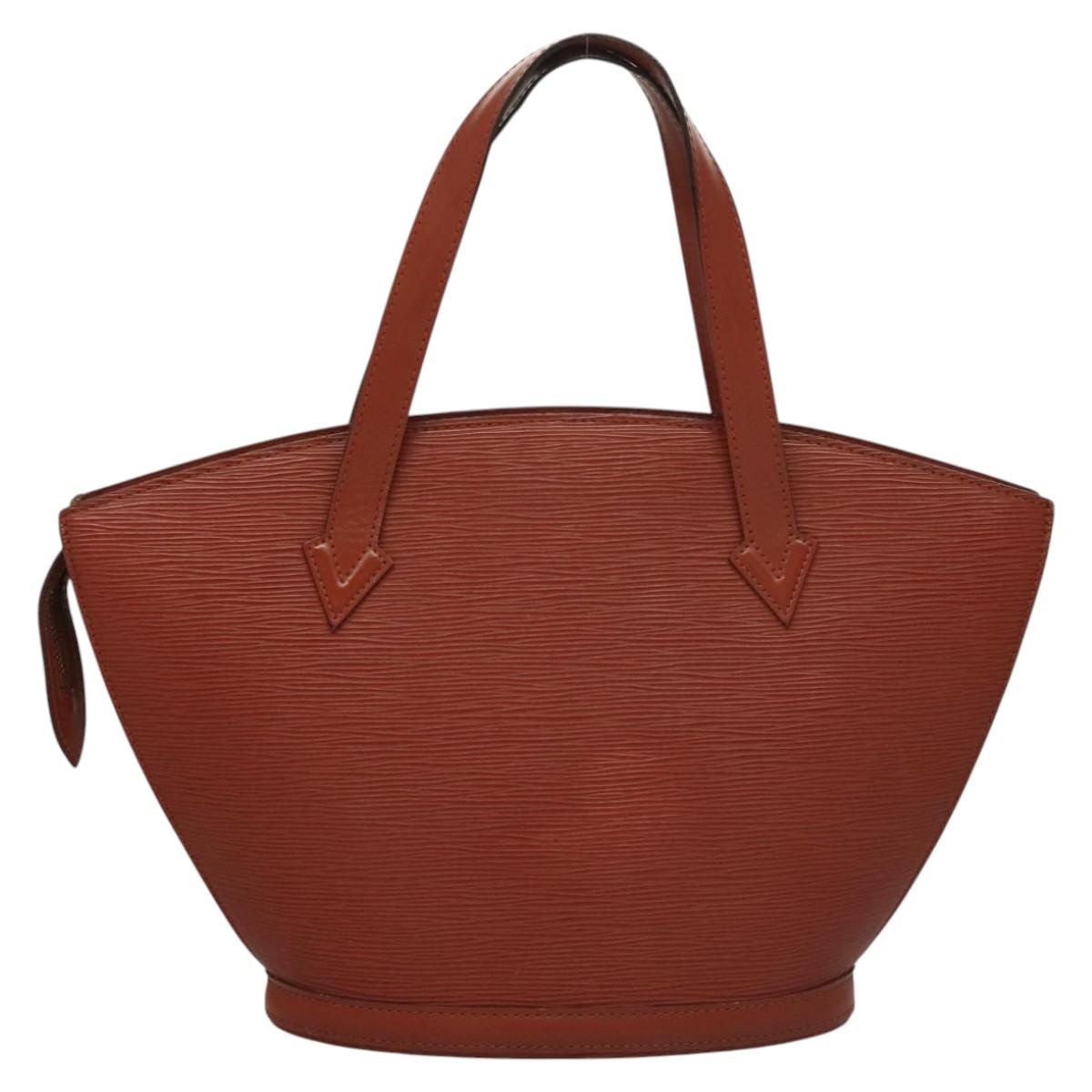 LOUIS VUITTON Epi Saint Jacques Hand Bag Brown M52263 LV Auth BA1346