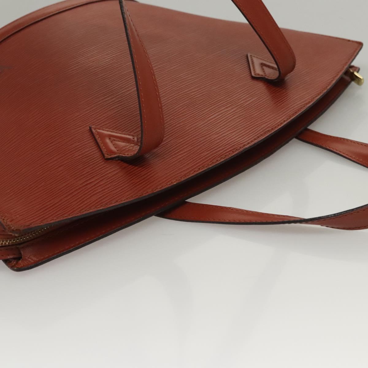 LOUIS VUITTON Epi Saint Jacques Hand Bag Brown M52263 LV Auth BA1346