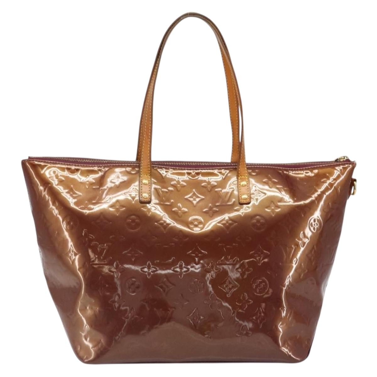 LOUIS VUITTON Monogram Vernis Bellevue GM Tote Bag Violet M93588 LV Auth BA13461