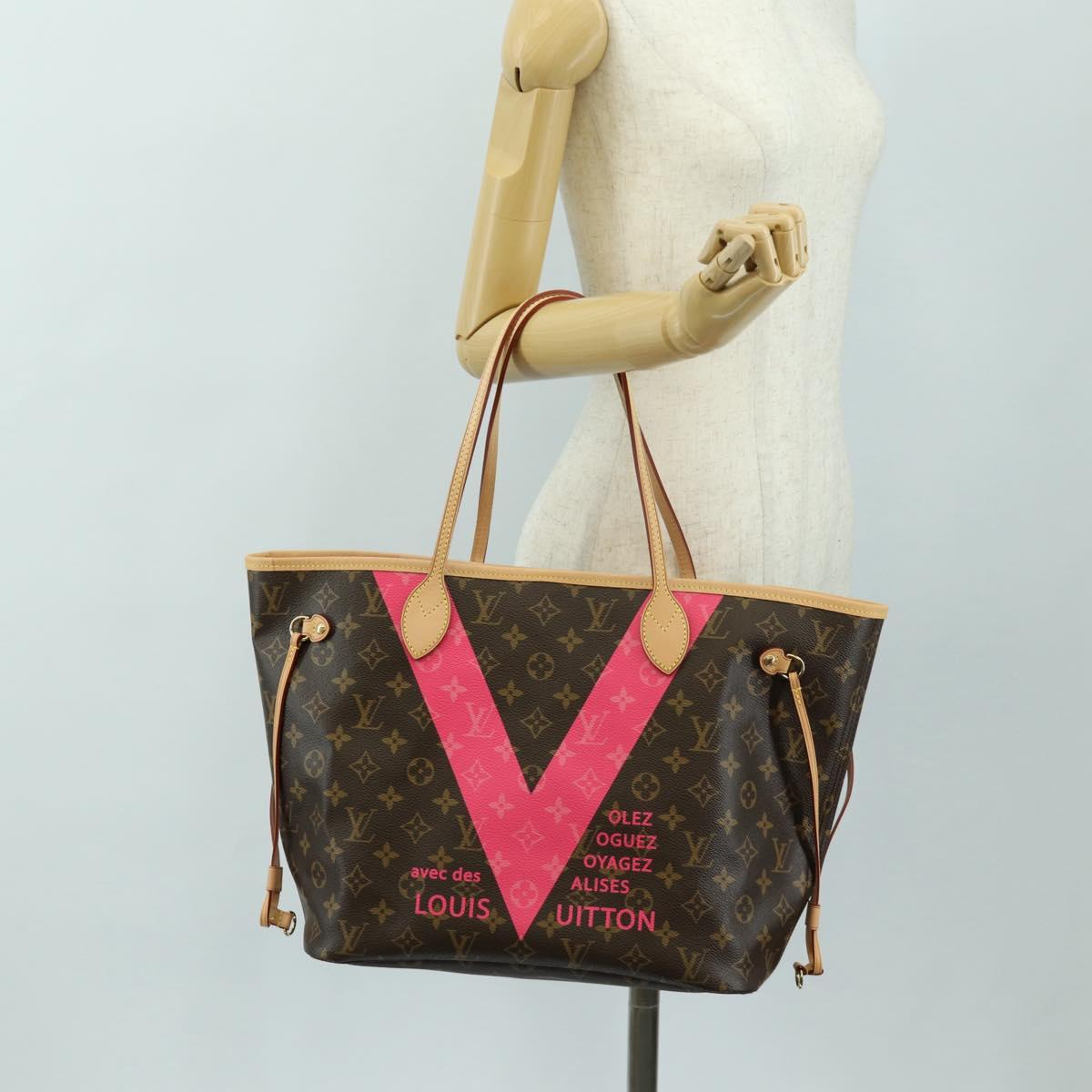 LOUIS VUITTON Monogram Neverfull MM Tote Bag Grenard M41602 LV Auth BA13466SAM