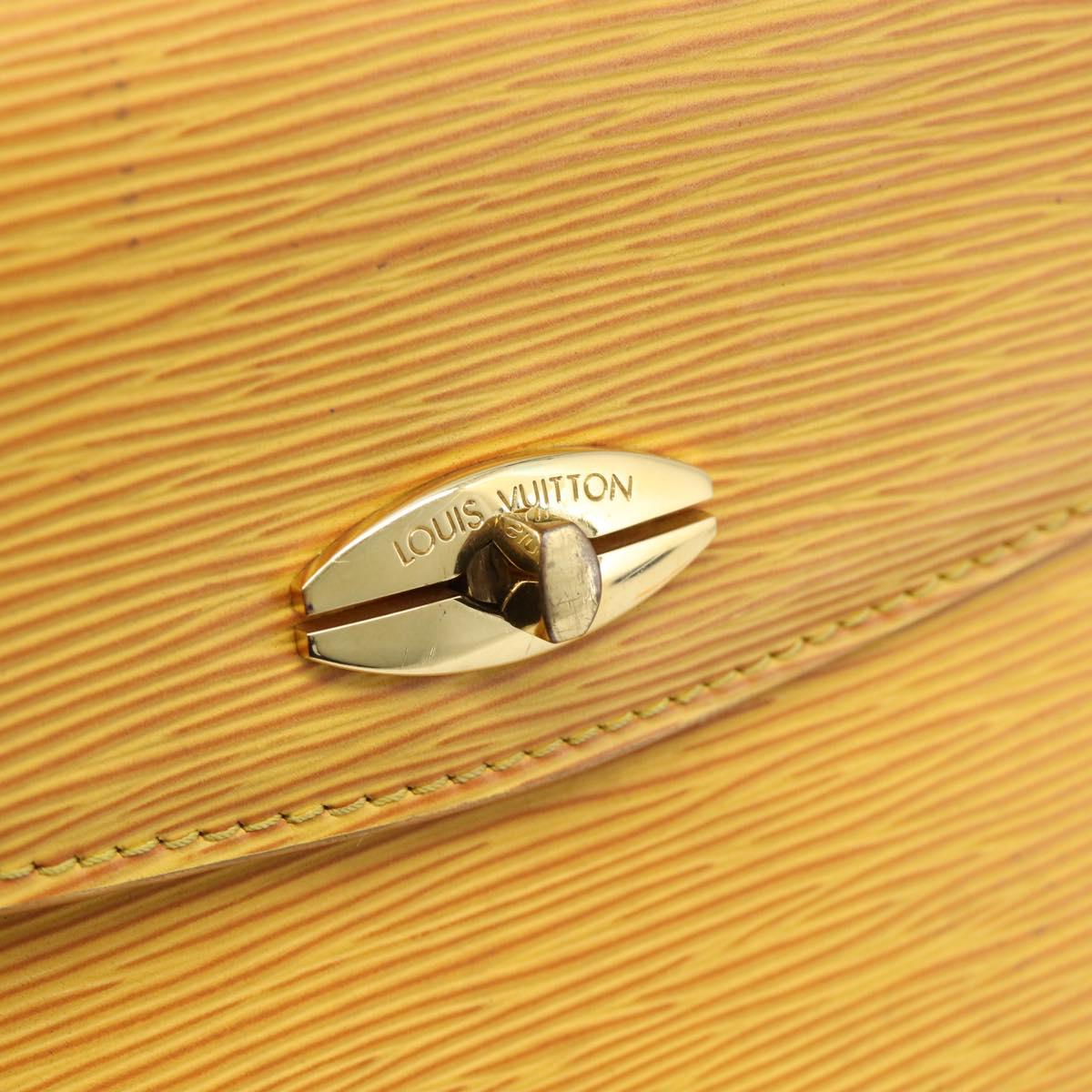 LOUIS VUITTON Epi Malesherbes Bag Tassili Yellow Jonne M52379 LV Auth BA13470