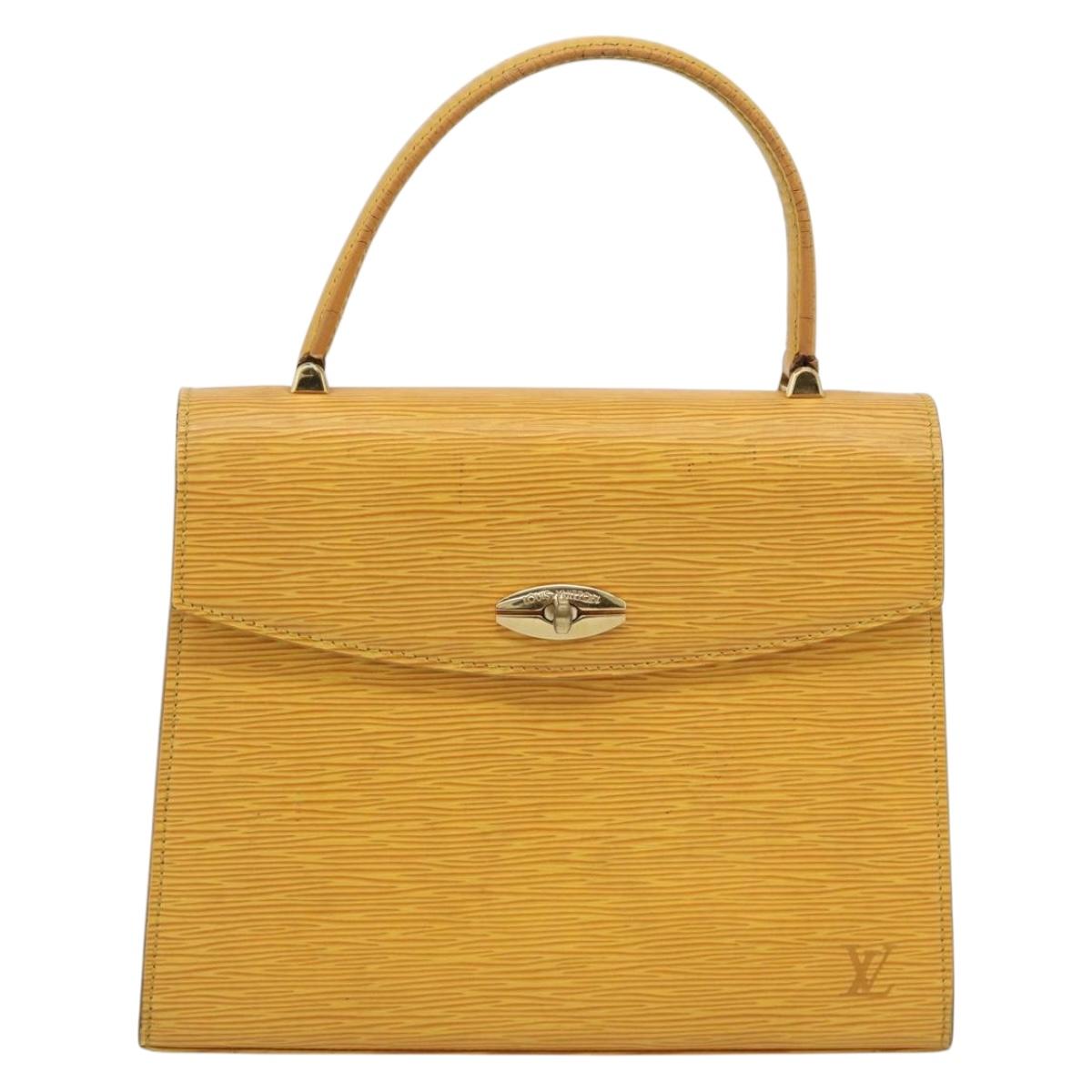 LOUIS VUITTON Epi Malesherbes Bag Tassili Yellow Jonne M52379 LV Auth BA13470